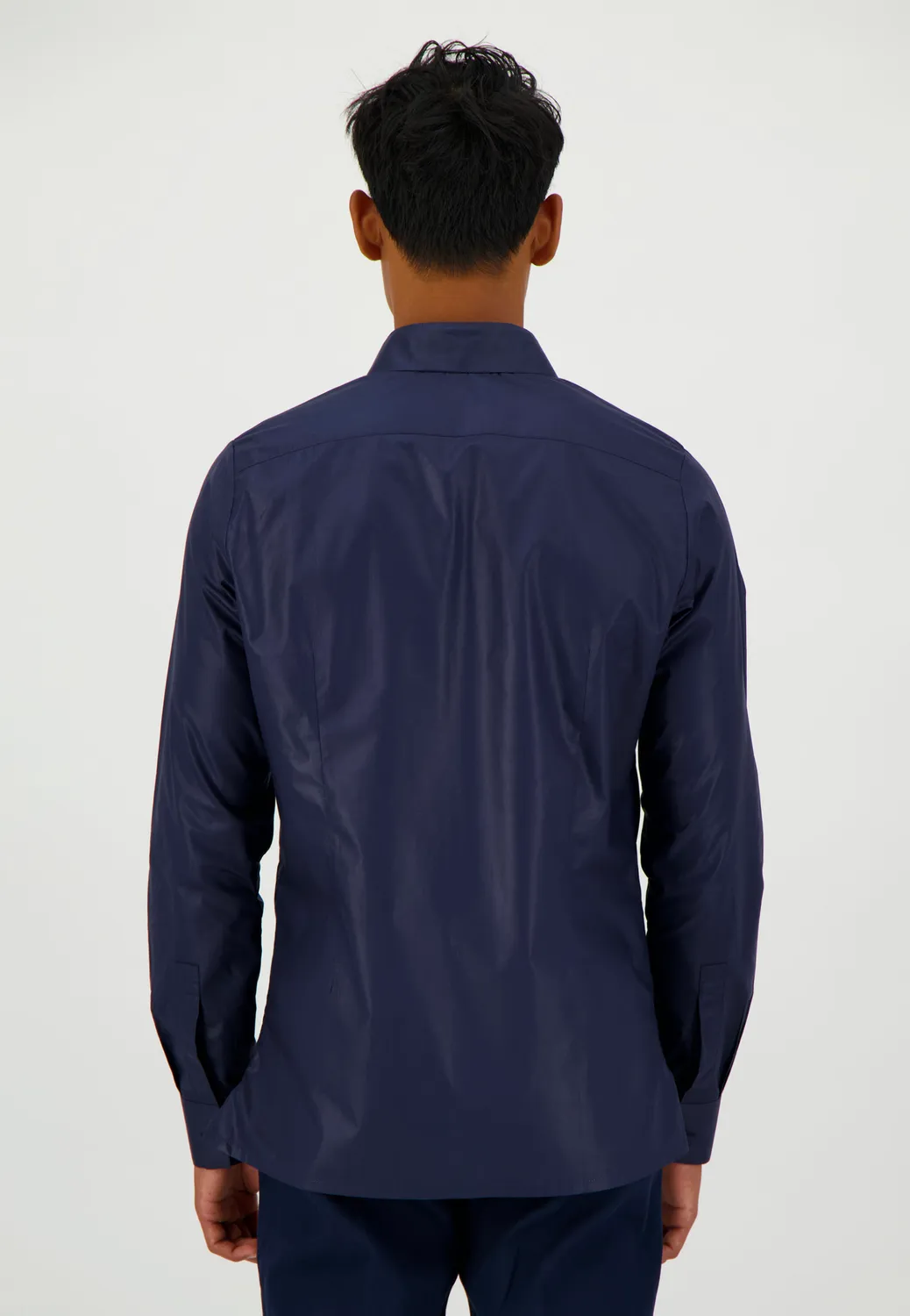 Pierre Talamon chemise glacée marine coton