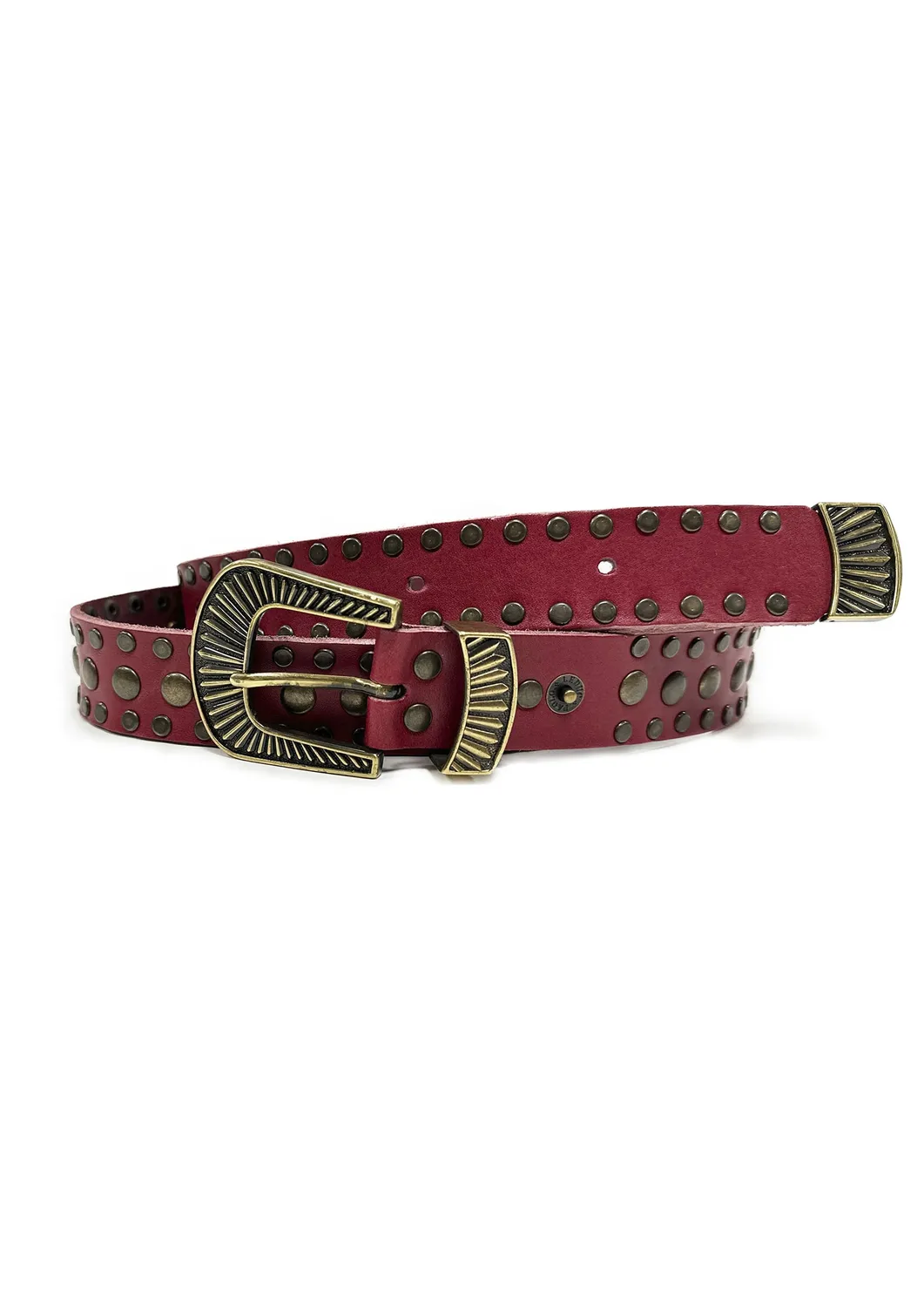 Paolo Leduc Corrective Service ceinture cuir cloutée