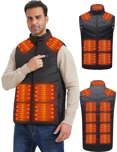 Vapesoon 15 Zones Gilet Chauffant Taille S Sans Batterie