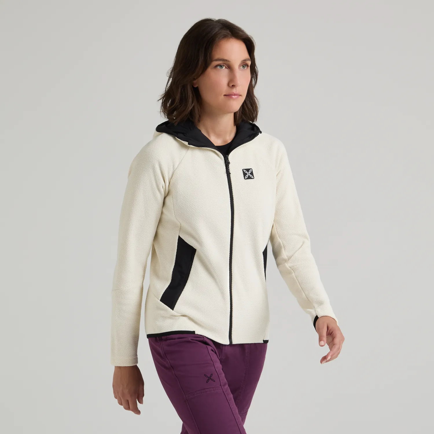 Montura Argo Hooded Maglia sweat femme zippé polaire