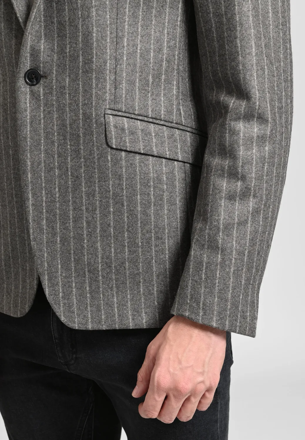 Pierre Talamon rayée beige veste tailleur