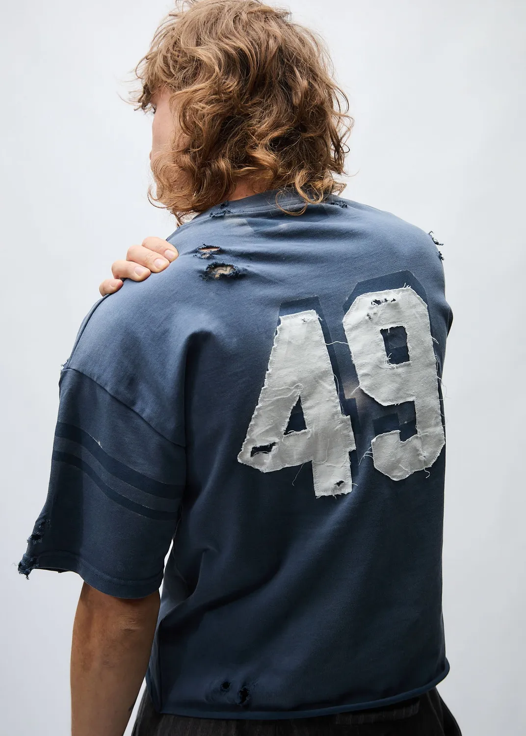 PAOLO LEDUC Lucky 49 t-shirt coton bio bleu marine XS/S