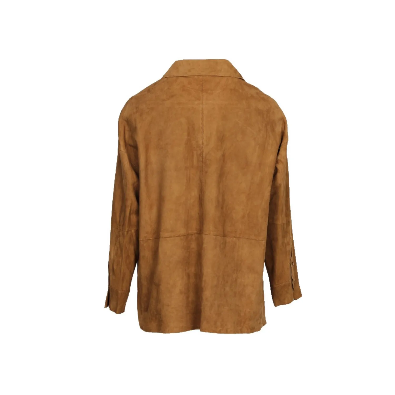 Oakwood Sublima 65039 chemise cuir cognac chèvre velours