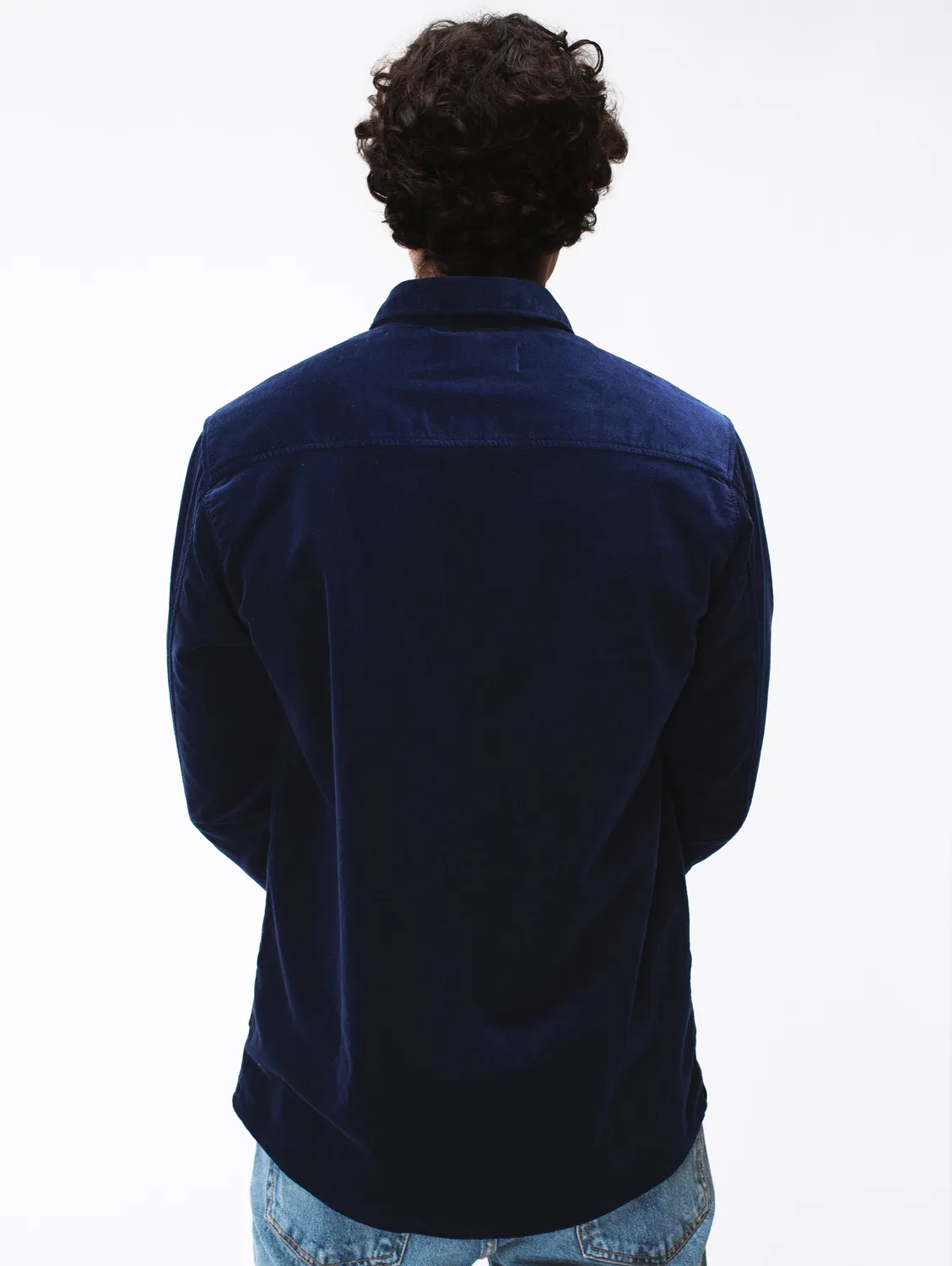 Cotelé Paris Milleraie chemise velours navy coton bio