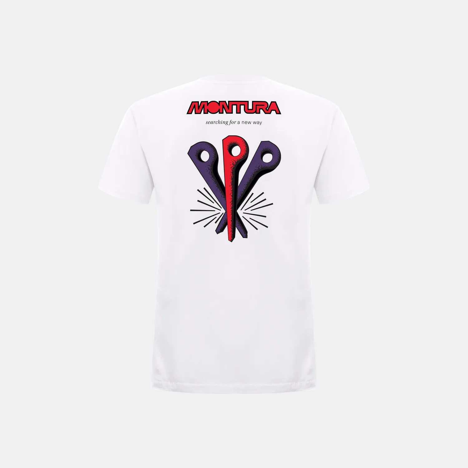 Montura Pitons T-Shirt t-shirt homme blanc coton bio