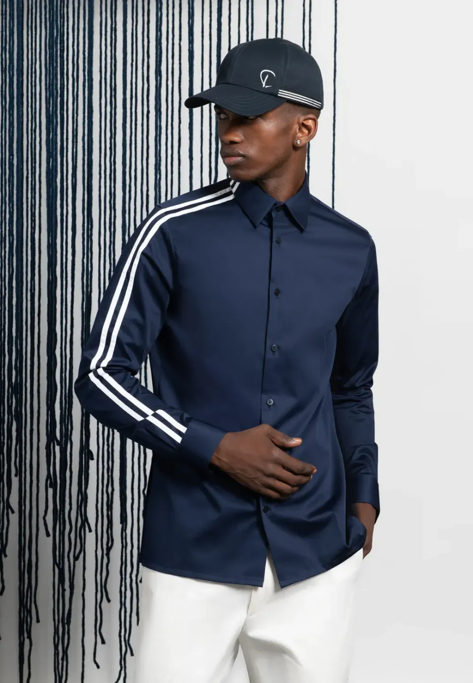 Pierre Talamon Sport chemise navy casual