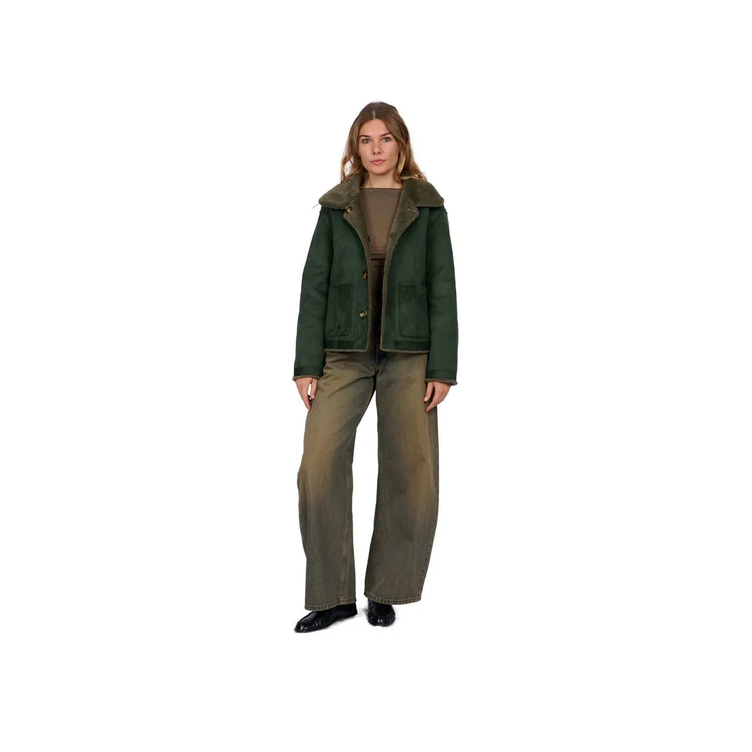 Oakwood Virginia 65289 veste kaki foncé réversible