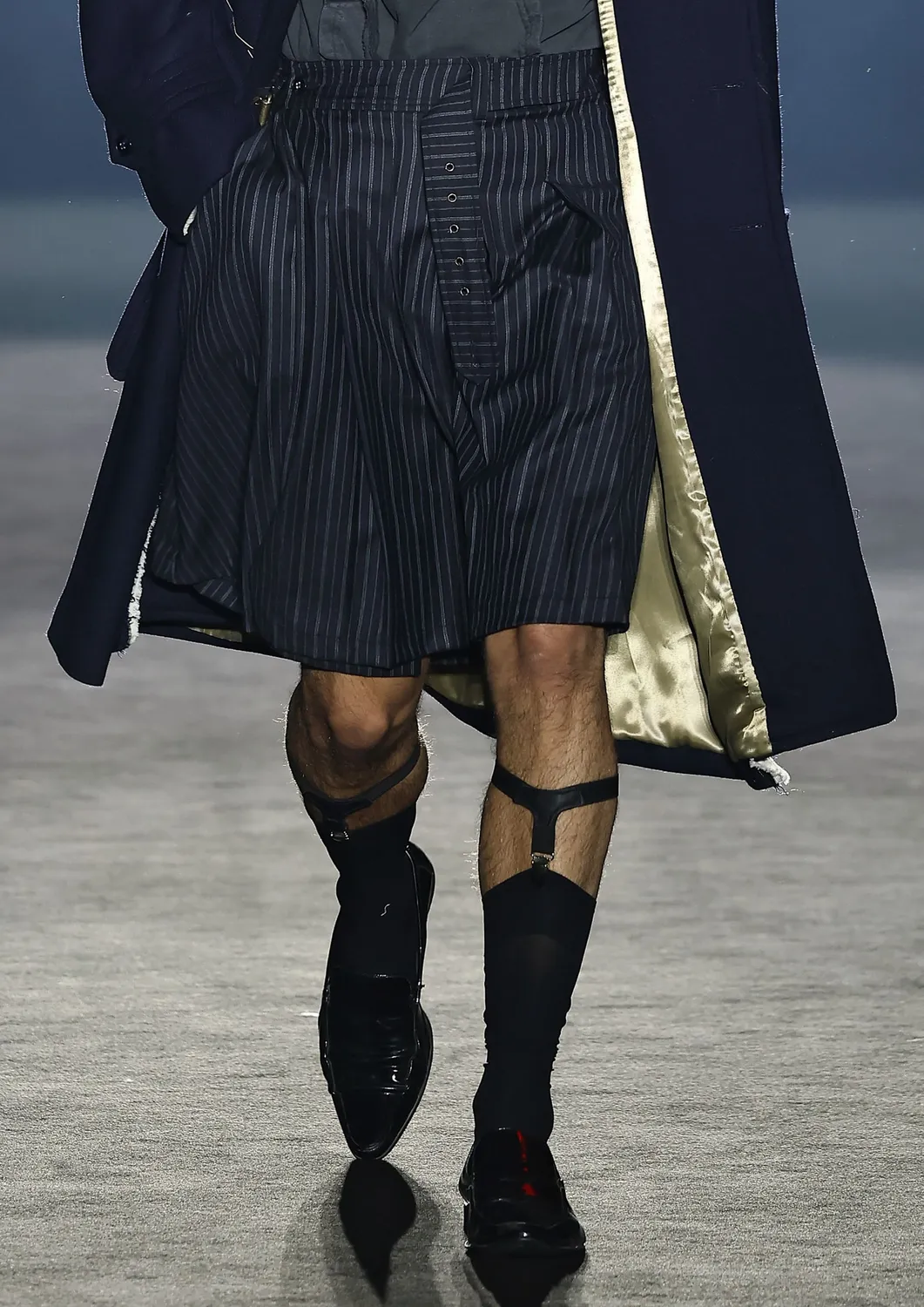 Paolo Leduc Atelier jupe kilt laine ajustable