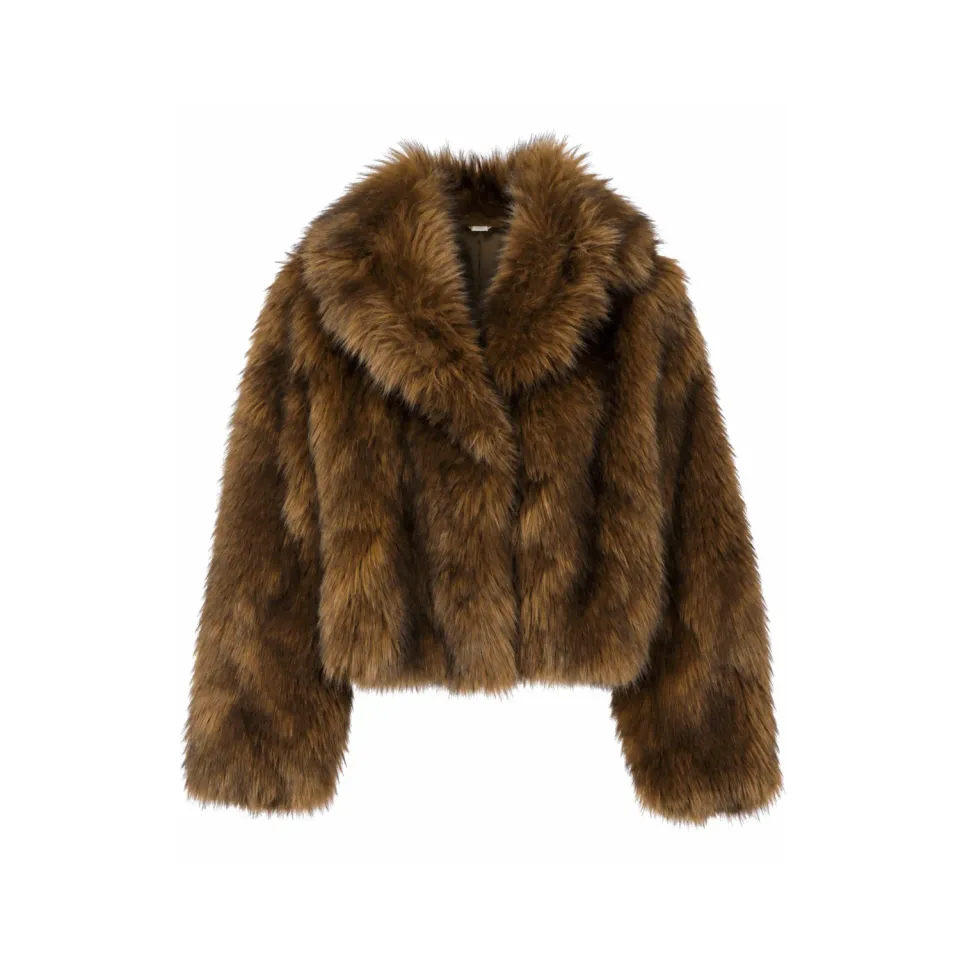 Oakwood Stacy 65304 veste bronze fausse fourrure