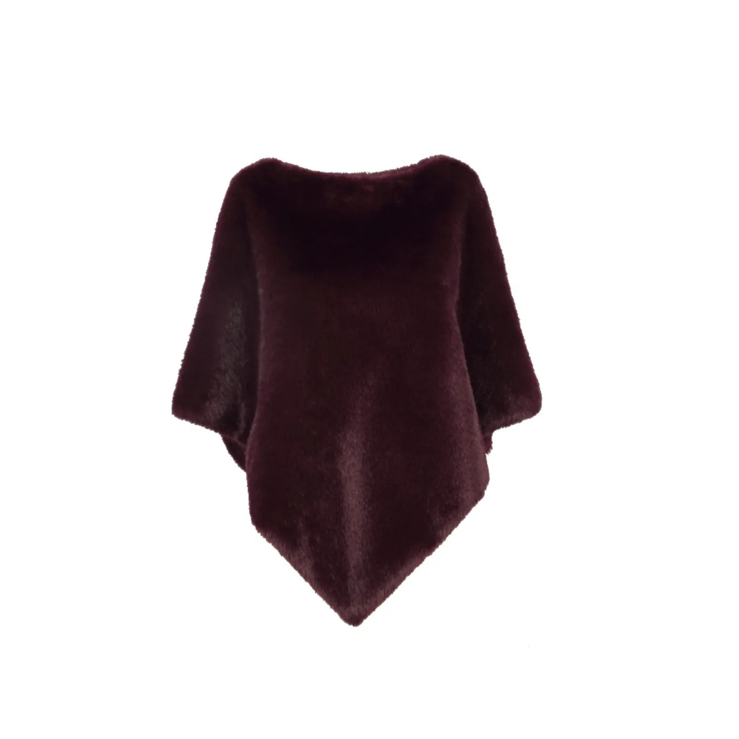 Oakwood Megève 65294 poncho fausse fourrure porto