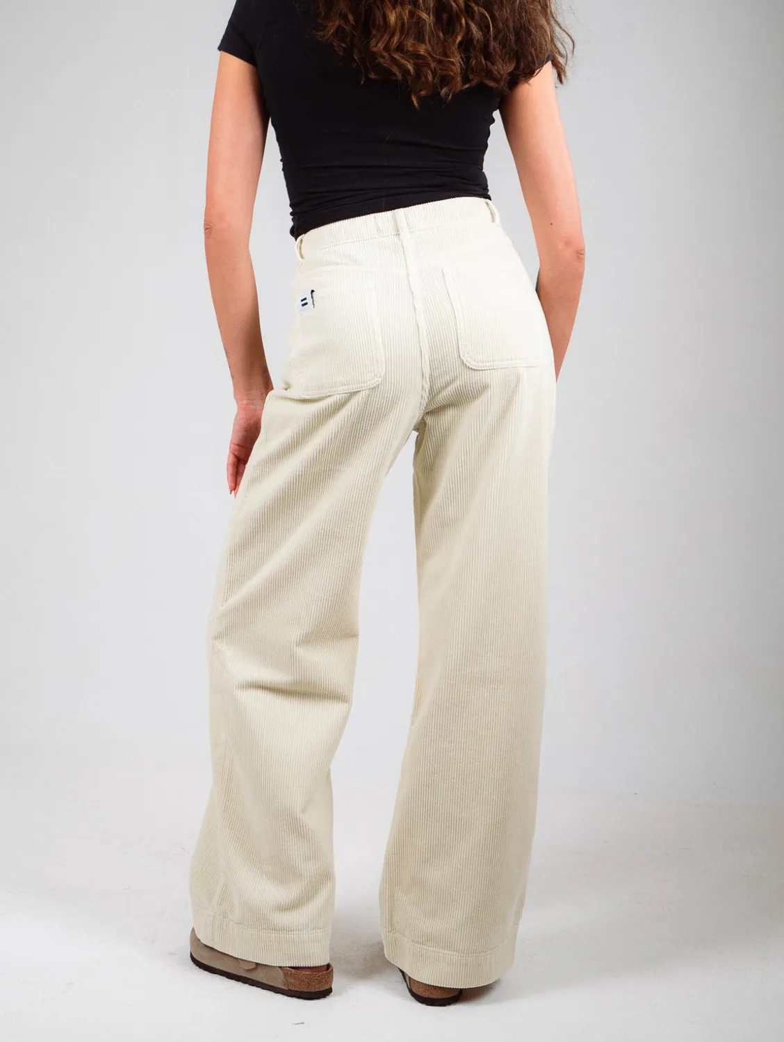 Cotelé Paris Jane Silver Green pantalon velours