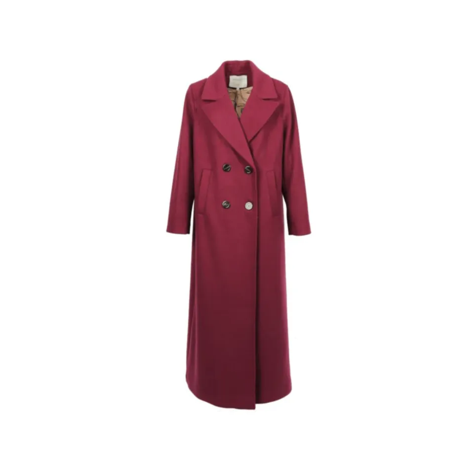 Oakwood Grace 65358 manteau laine bordeaux long