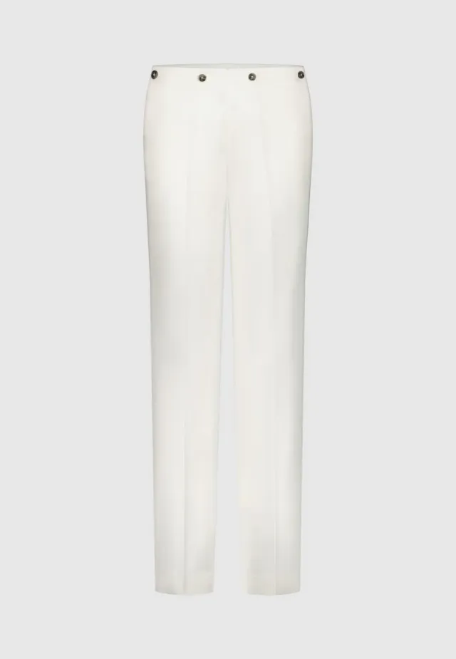 Pierre Talamon Matelot pantalon blanc