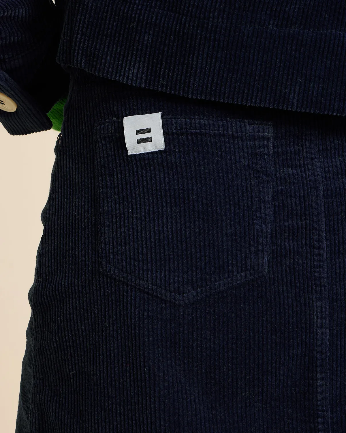 Cotelé Paris Jupe Tiny Navy velours