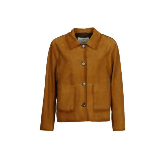 Oakwood Houston 65284 veste cuir whisky chèvre velours