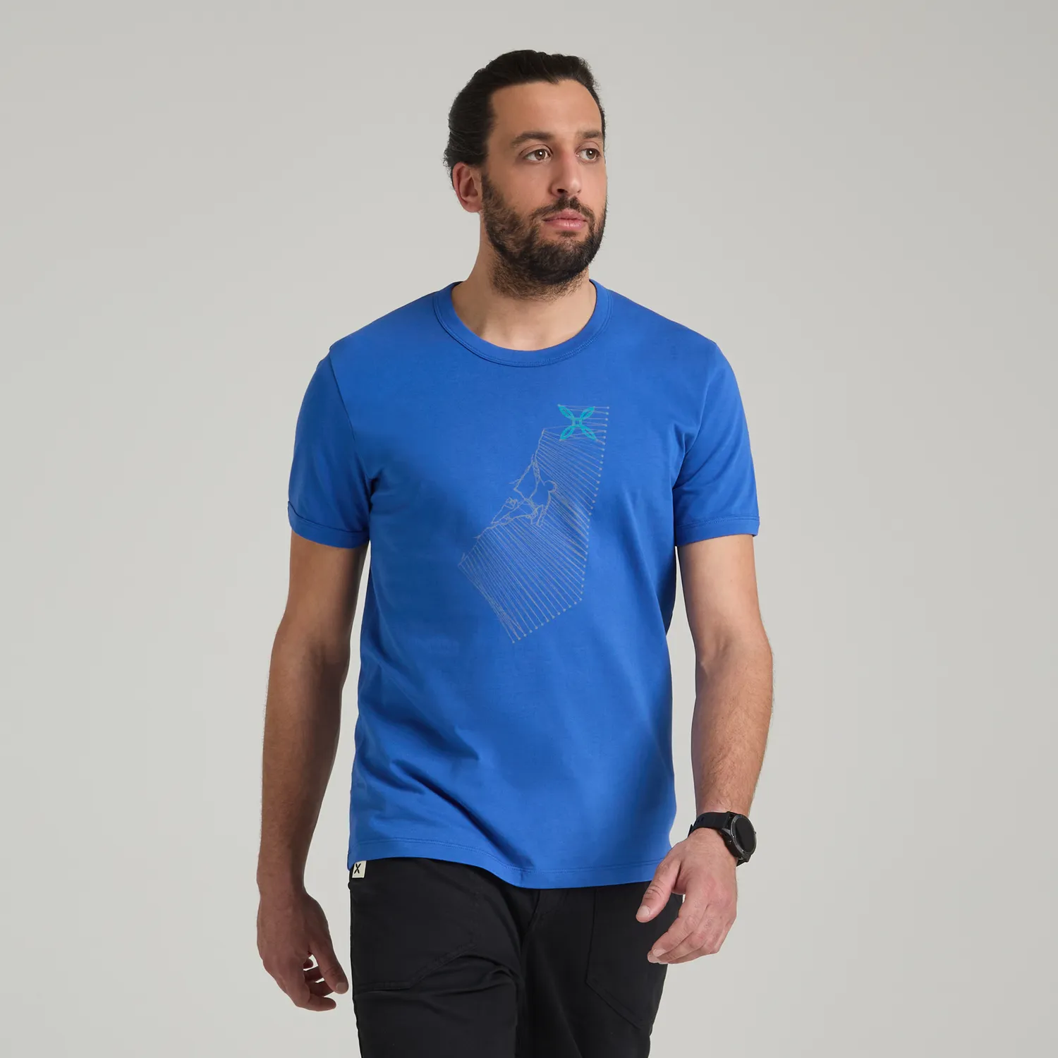 Montura Wire t-shirt coton bio marron bronze imprimé
