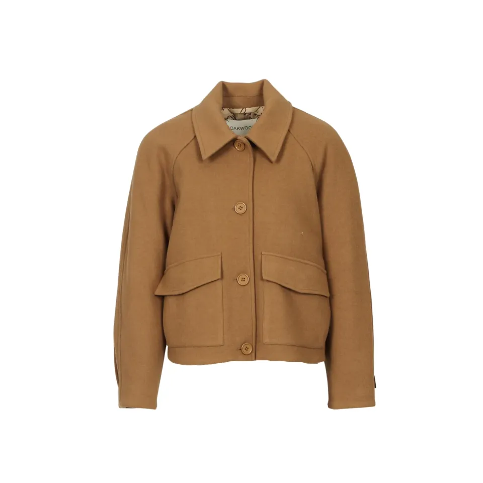 Oakwood Lauren 65360 veste laine café ouatinée
