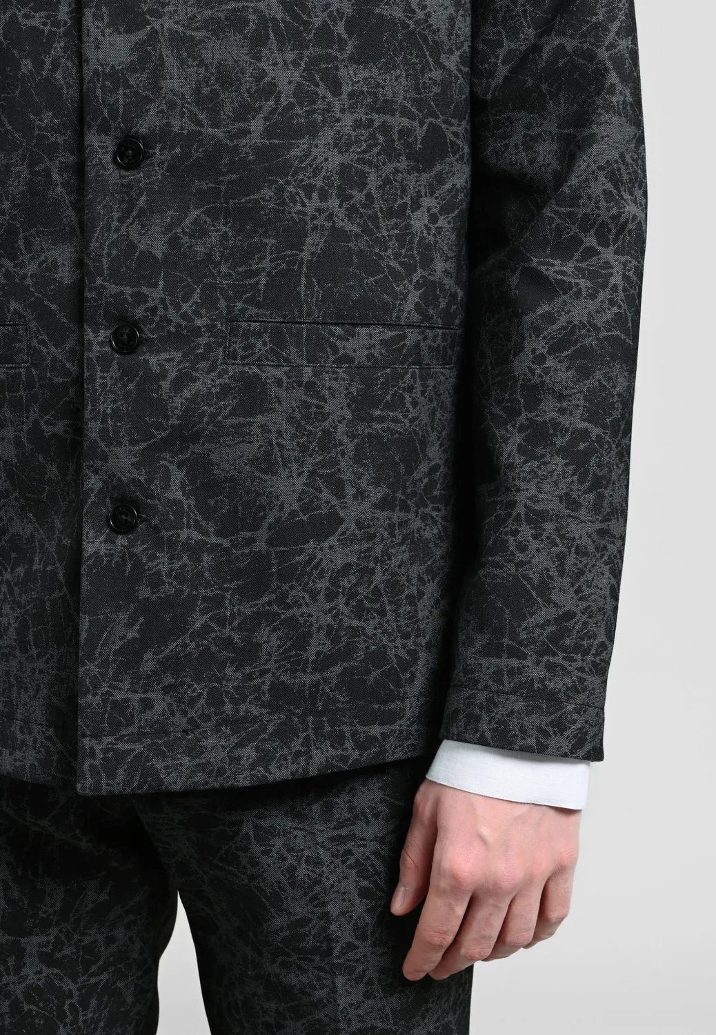 Pierre Talamon Doub Marble veste coupe droite