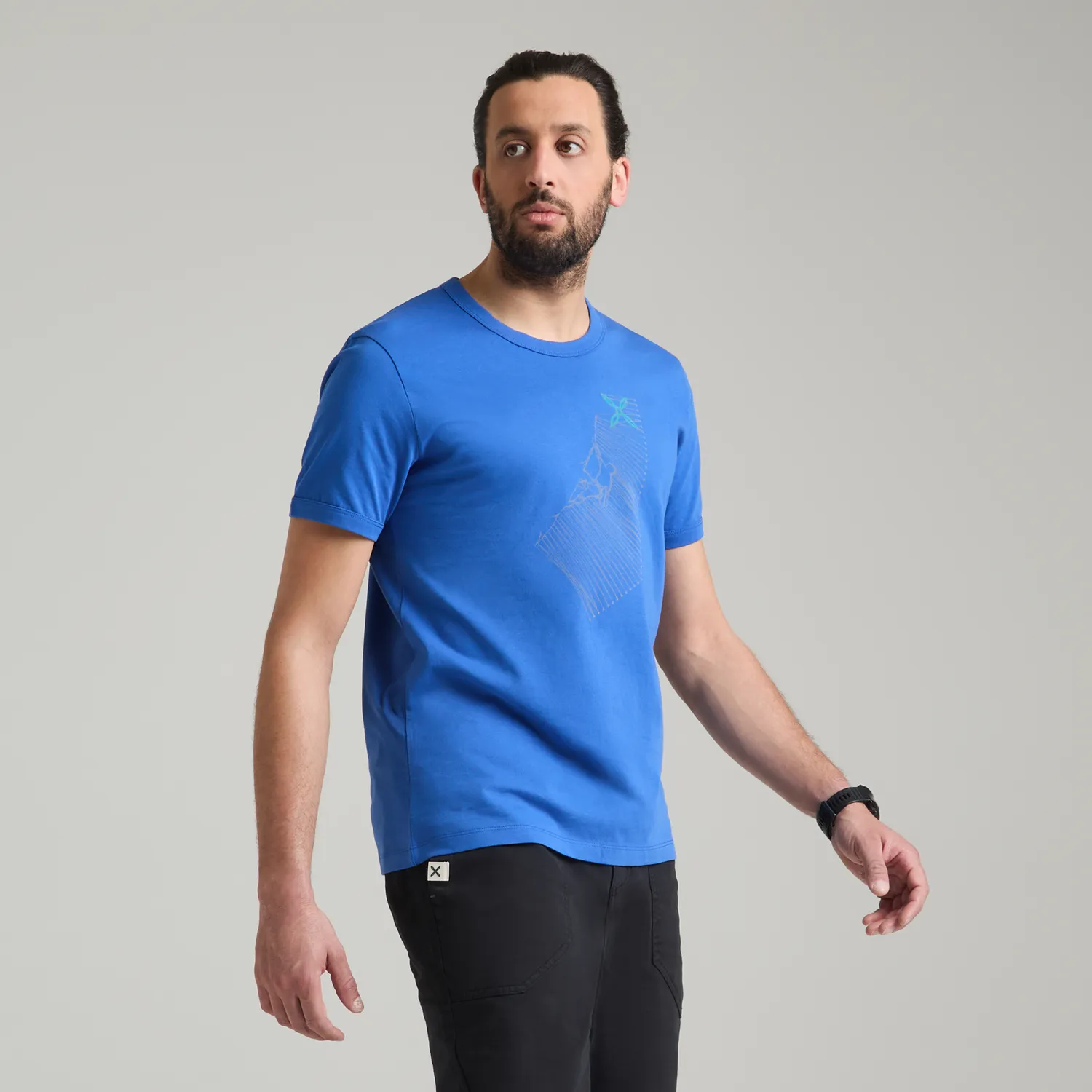 Montura Wire t-shirt coton bio marron bronze imprimé