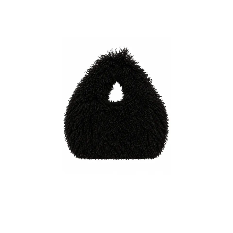 Oakwood Spoty 65264 sac fausse fourrure noir poils