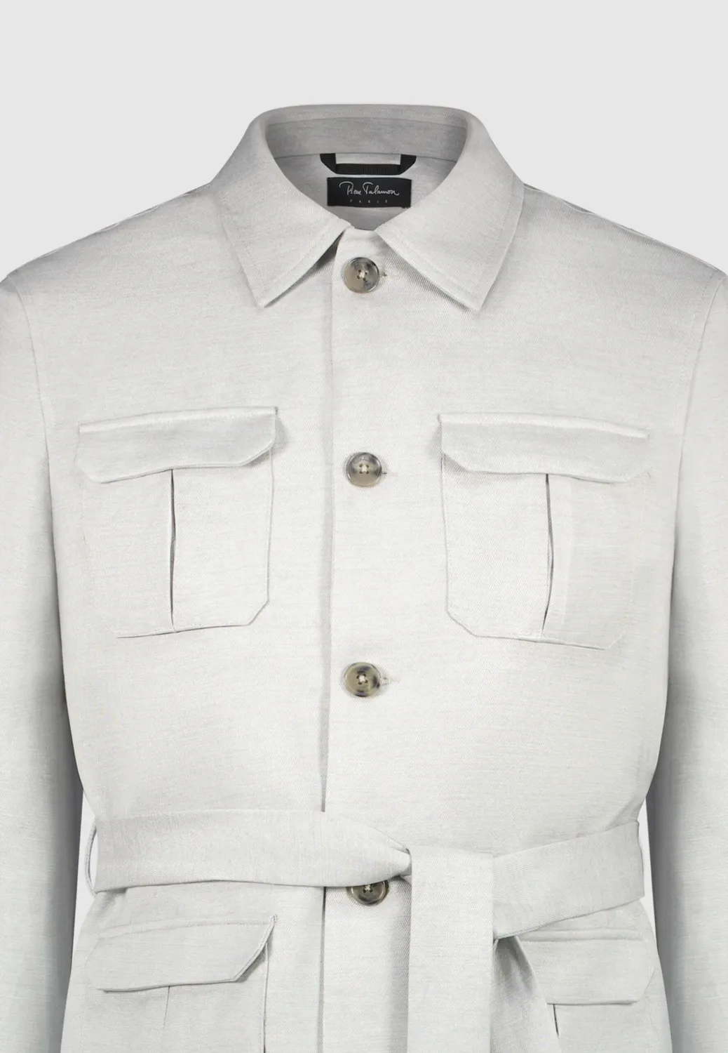 Pierre Talamon Veste Sahara Gris Argent Homme