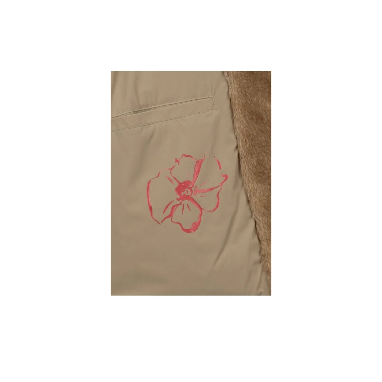 Oakwood Etna 65291 blouson fausse fourrure taupe capuche