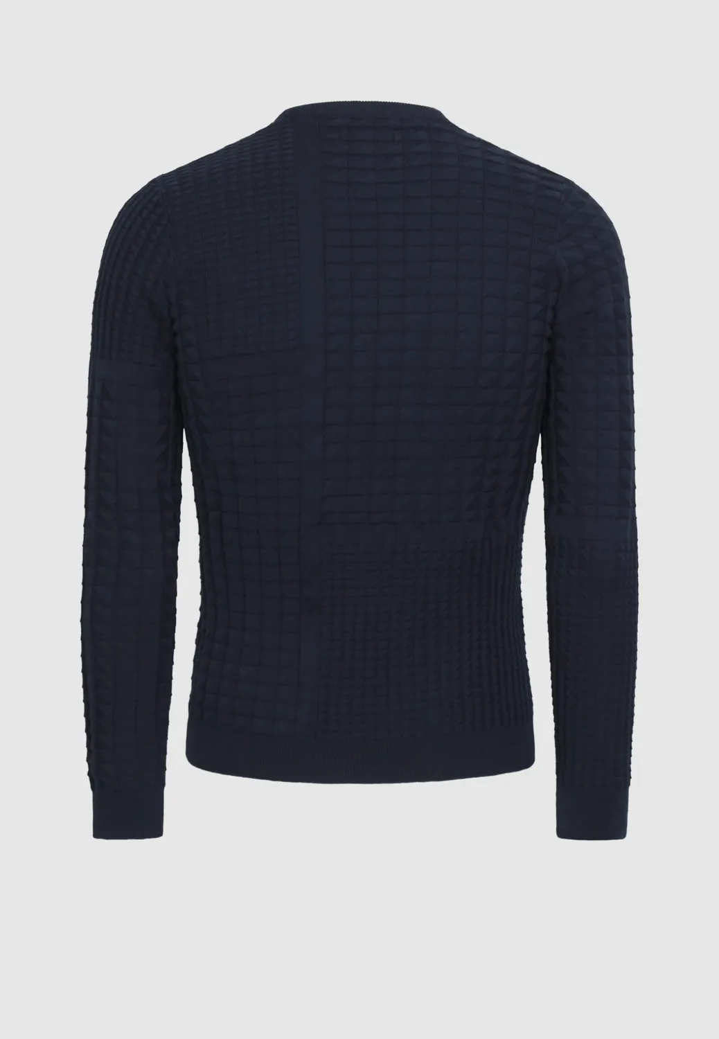 Pierre Talamon Fancy Mond pull navy fantaisie