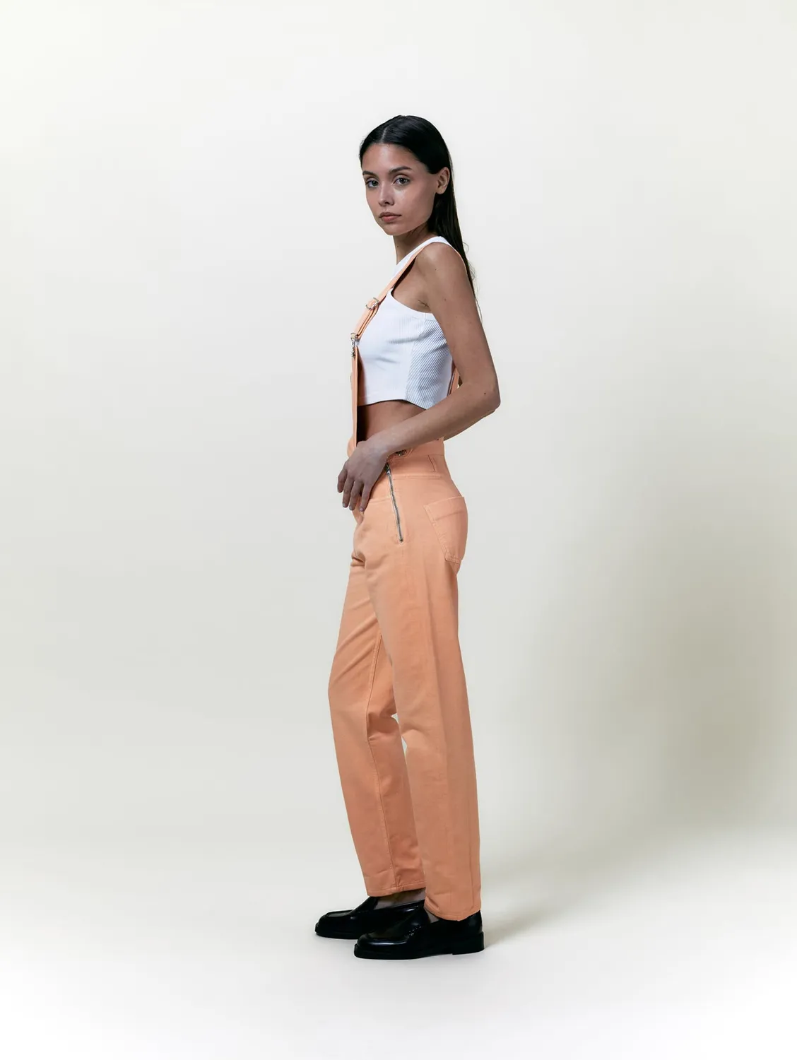 COTELÉ PARIS Mom salopette toile pêche bio