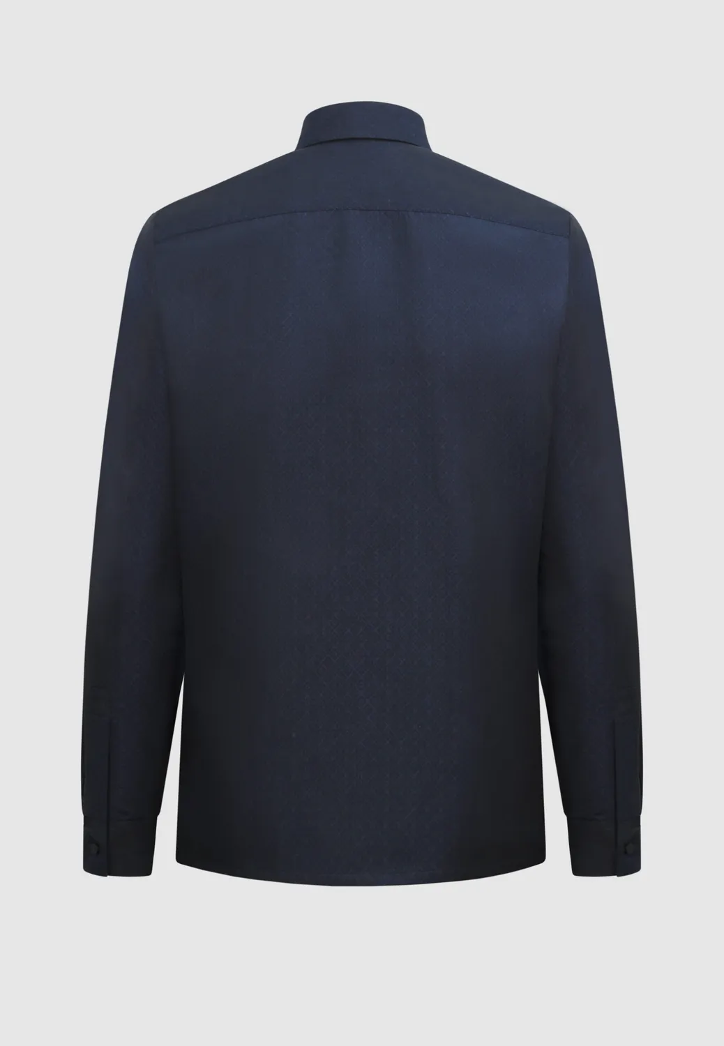 Pierre Talamon Chemise Jacquard Marine Coton