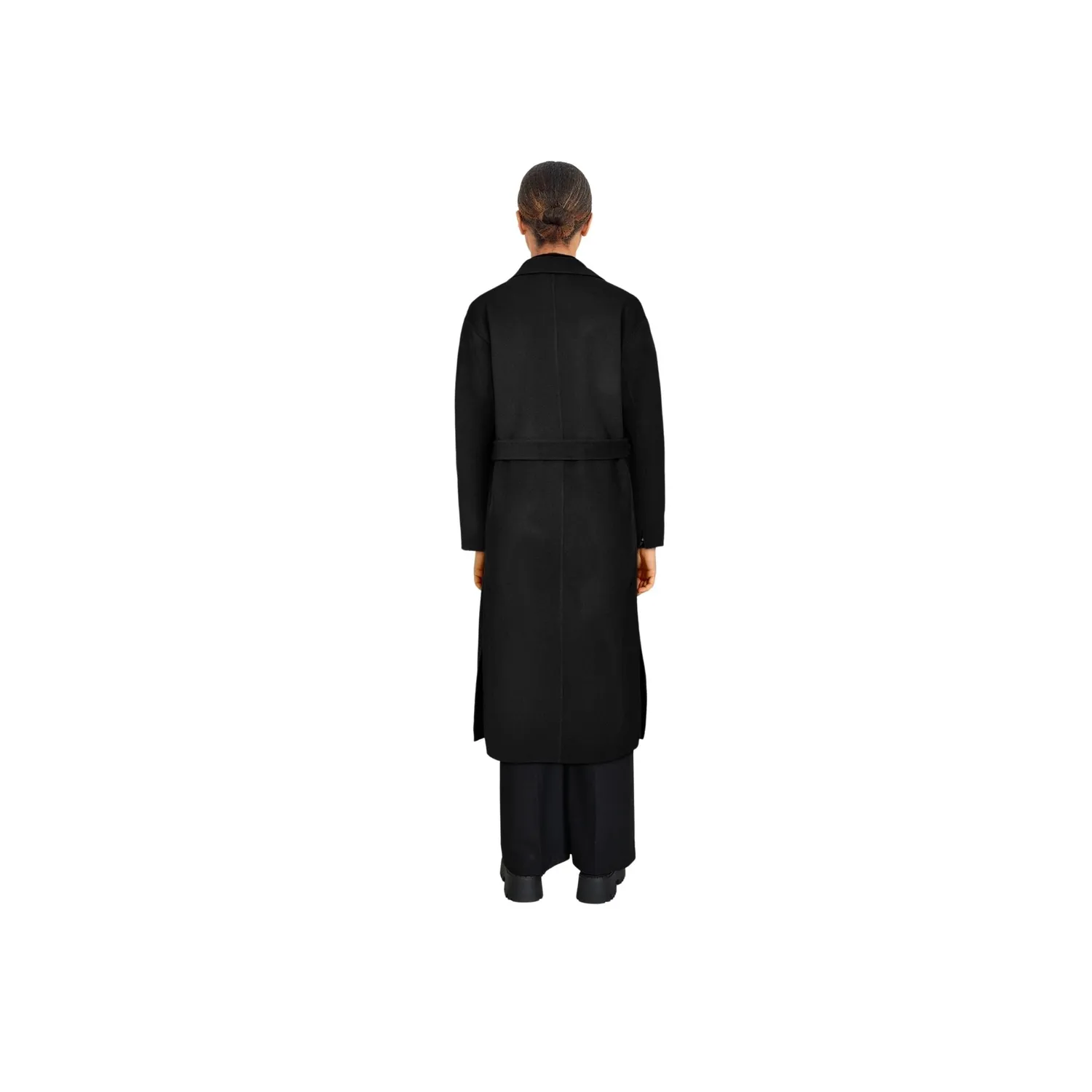 Oakwood Allegoria 64303 manteau laine noir à ceinture