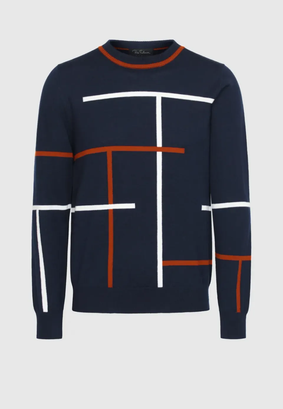 Pierre Talamon Tess Navy pull bleu marine