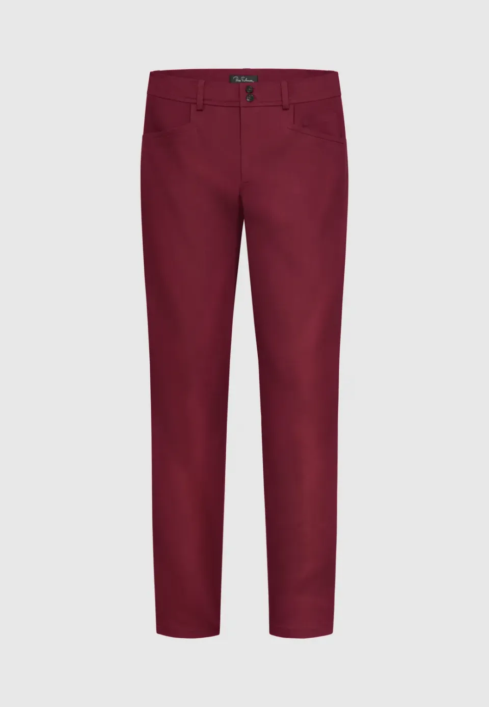 Pierre Talamon pantalon chino coton bordeaux