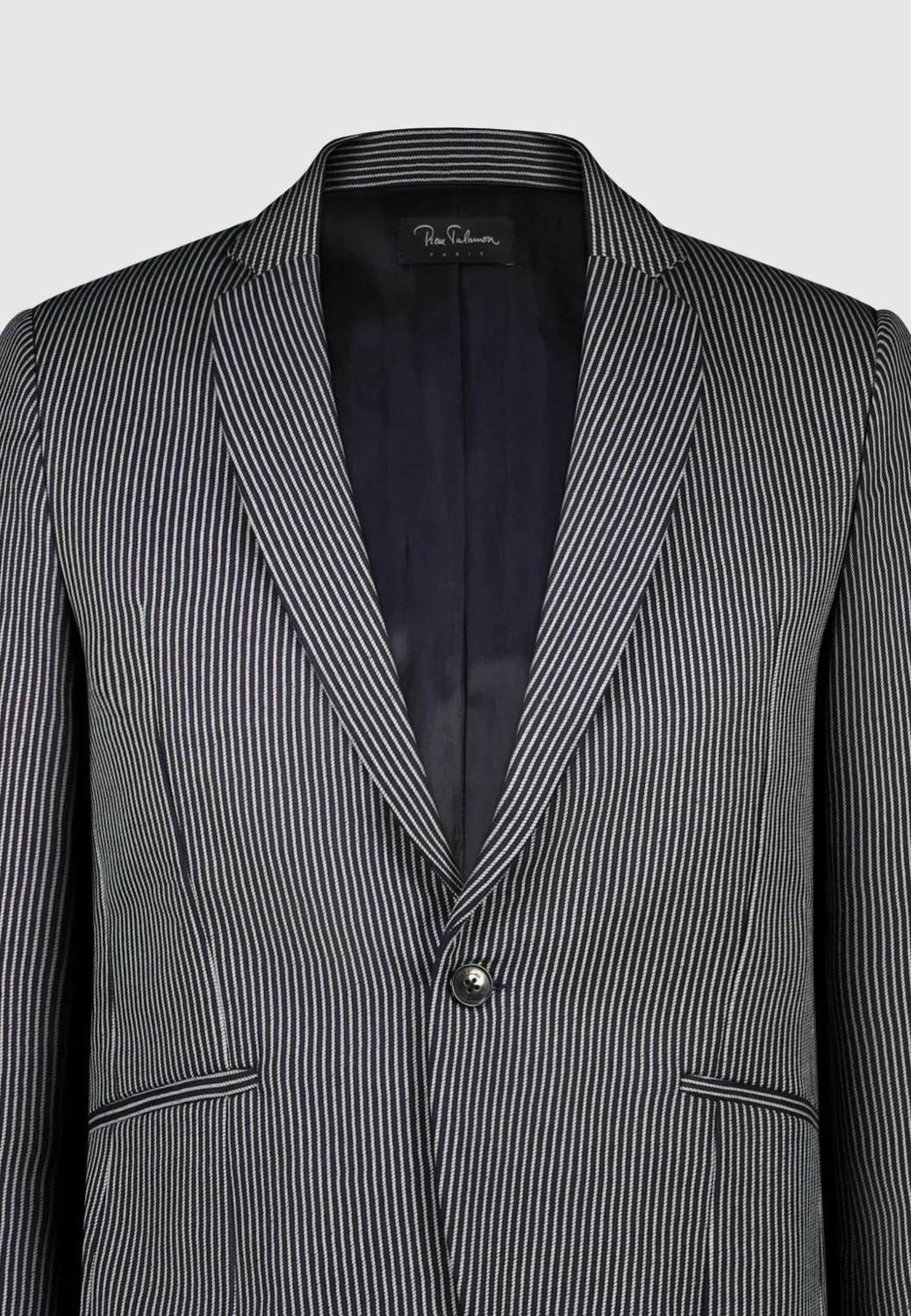 Pierre Talamon veste rayée marine tailleur