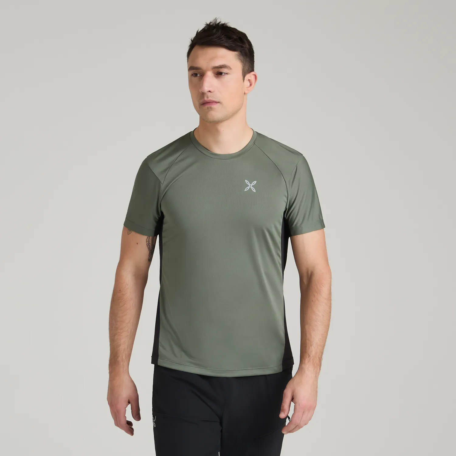 Montura Join t-shirt randonnée unisexe vert sauge anti-UV