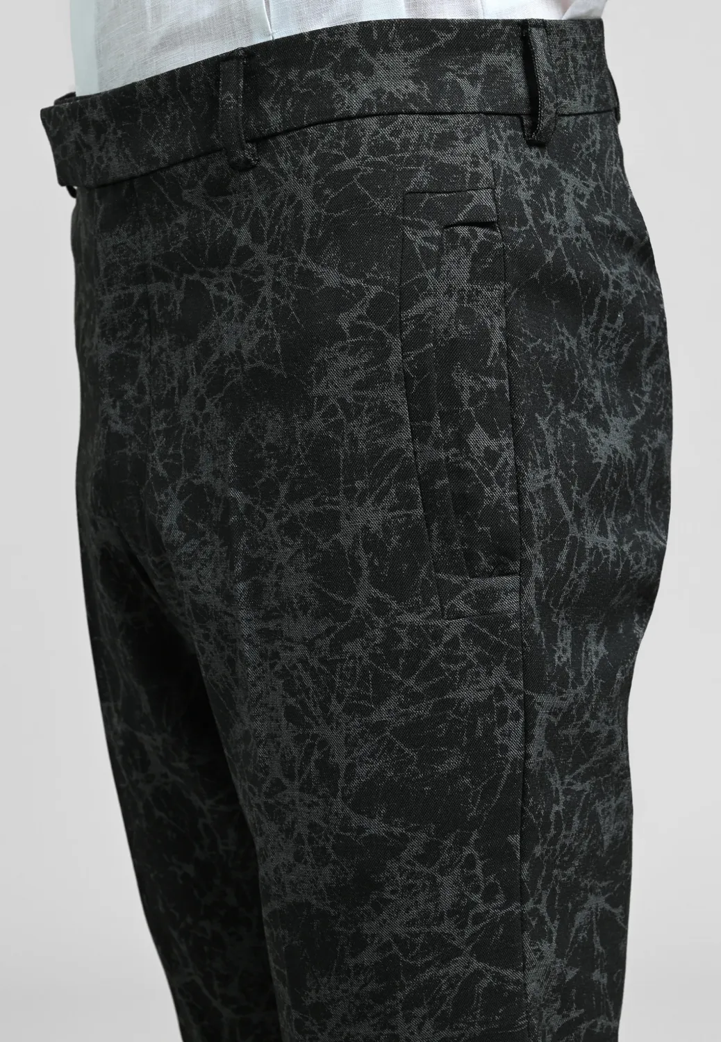 Pierre Talamon R11 Marble pantalon motif marbré