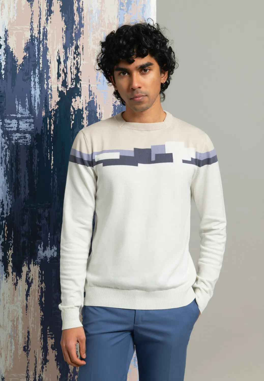 Pierre Talamon Agrigente pull beige maille