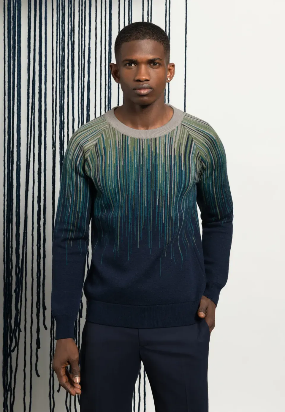 Pierre Talamon Pull Esfera bleu hiver