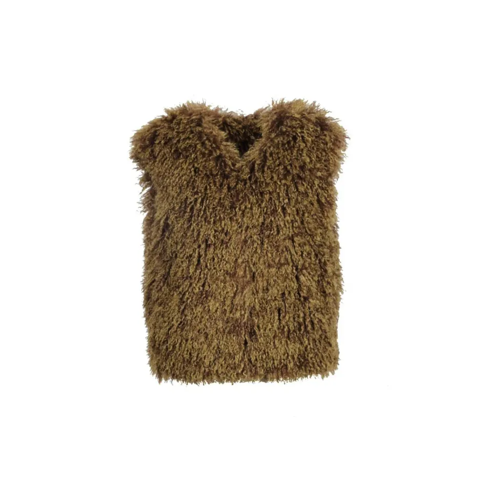 Oakwood Beth 65091 gilet sans manche bronze fausse fourrure