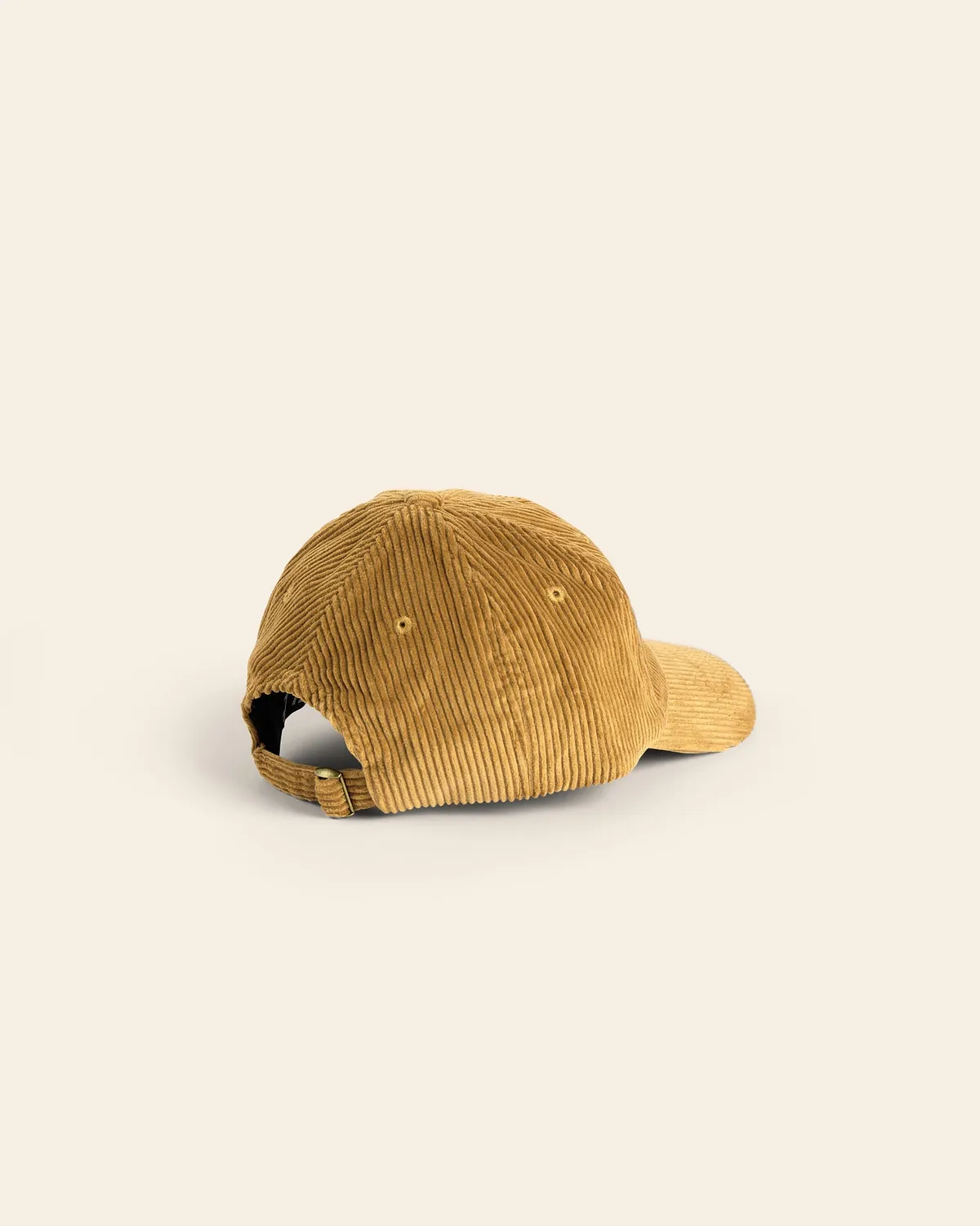 Cotelé Paris Côtelé brun doré casquette coton réglable