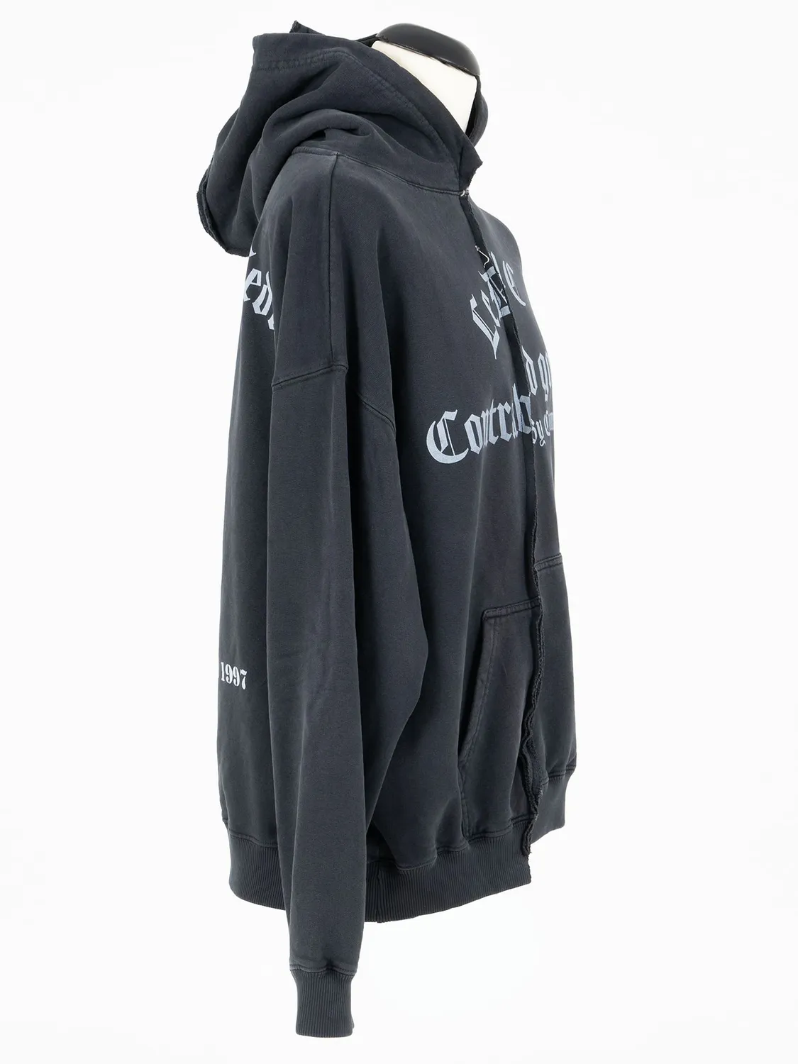 Paolo Leduc El Santo sweat capuche noir oversize
