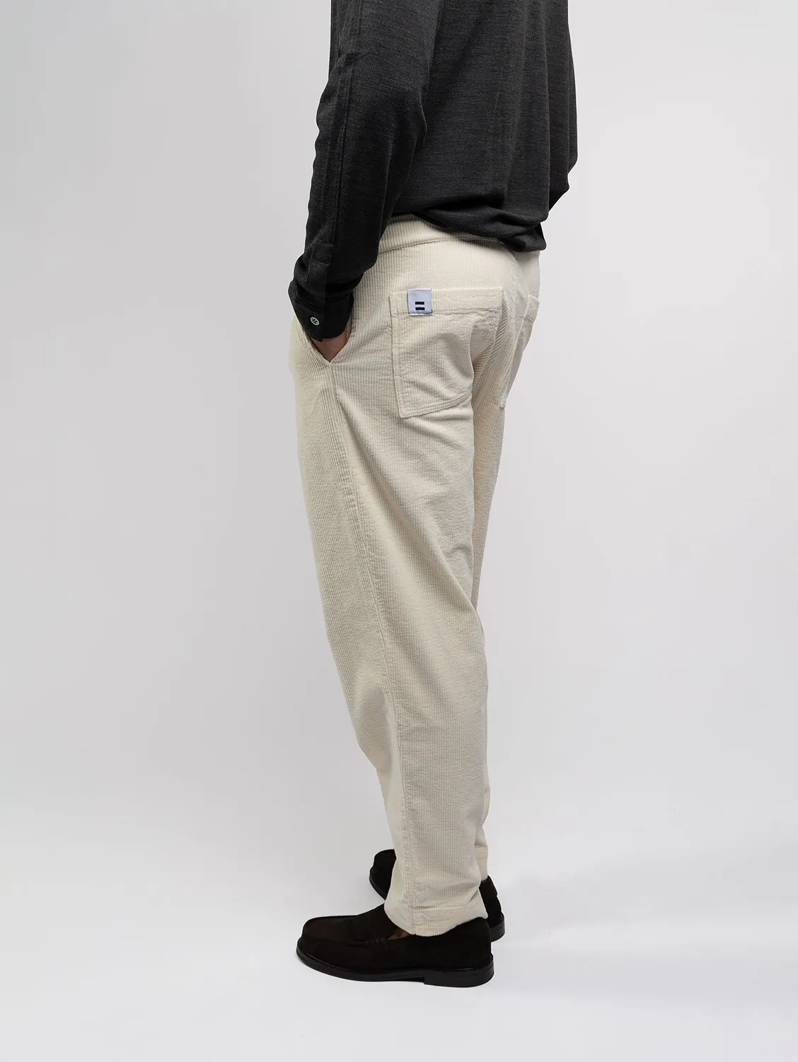 Cotelé Paris pantalon Lazy homme sable velours bio