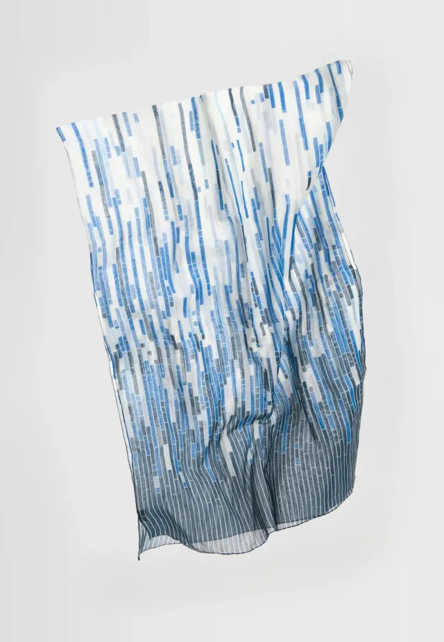 Pierre Talamon Rains foulard écru léger
