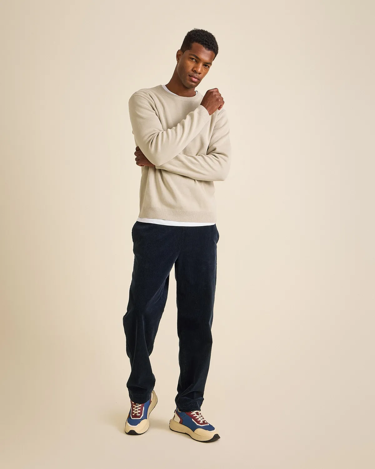 Cotelé Paris Lazy Navy pantalon velours homme