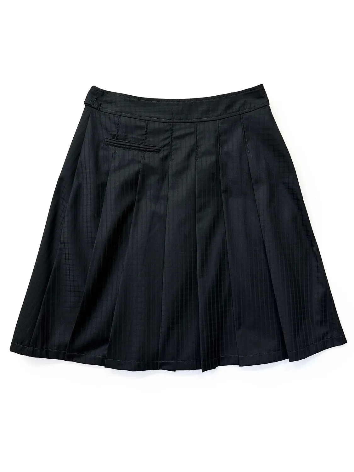 Paolo Leduc Kilt jupe plissée 36/38/40 rayures noires laine