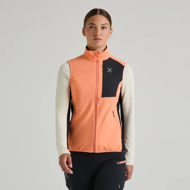 Montura Peak Vest gilet femme melon stretch déperlant