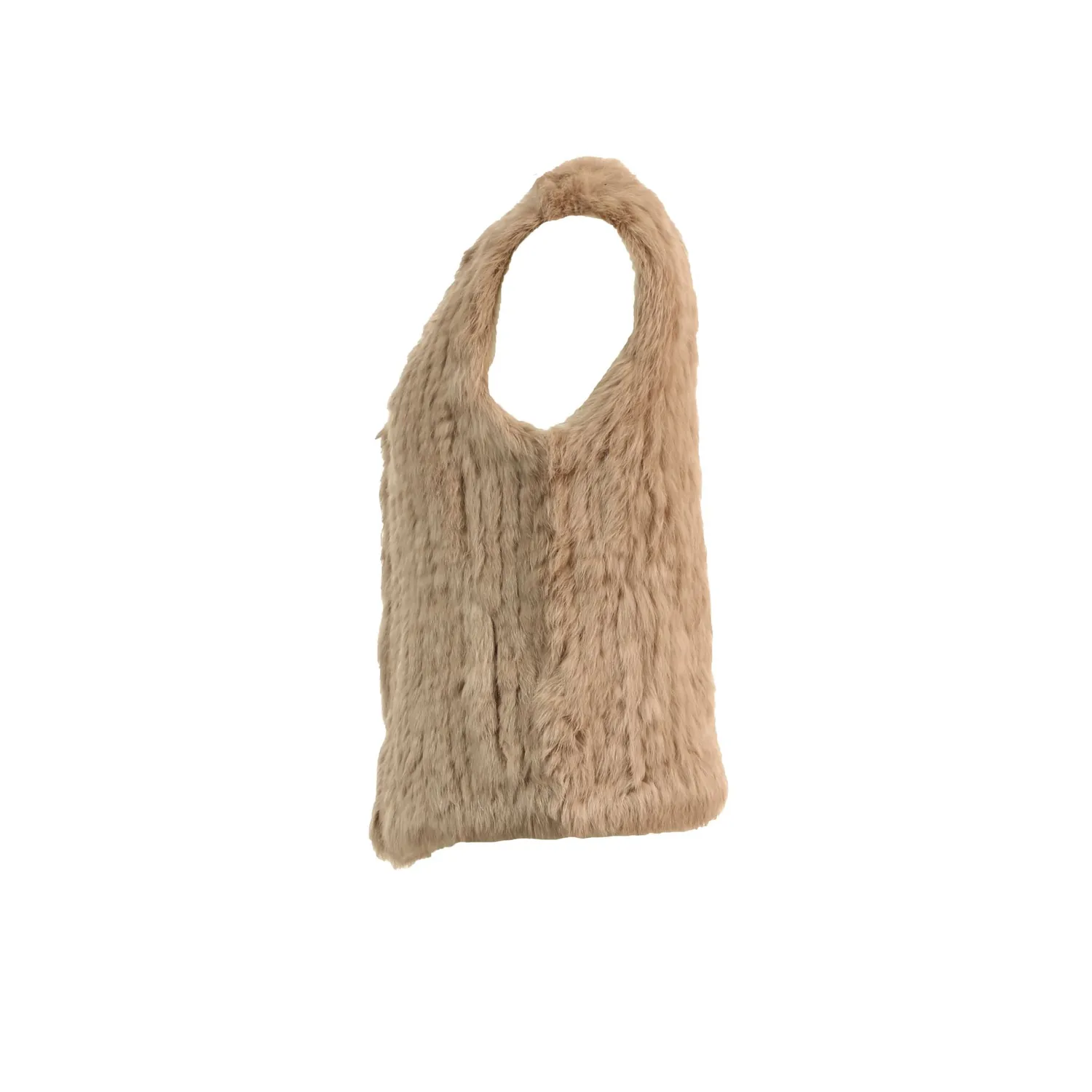 Oakwood Magali 62683 gilet fourrure beige foncé