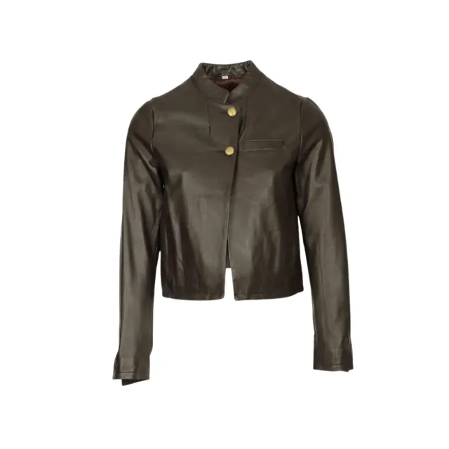 Oakwood Astra 65105 veste choco cuir col montant