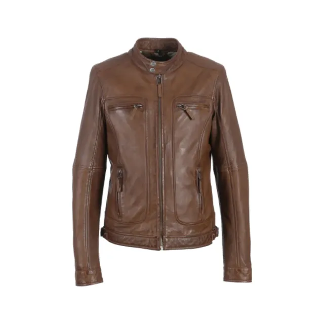 Oakwood Casey 60901 blouson cuir tobacco motard