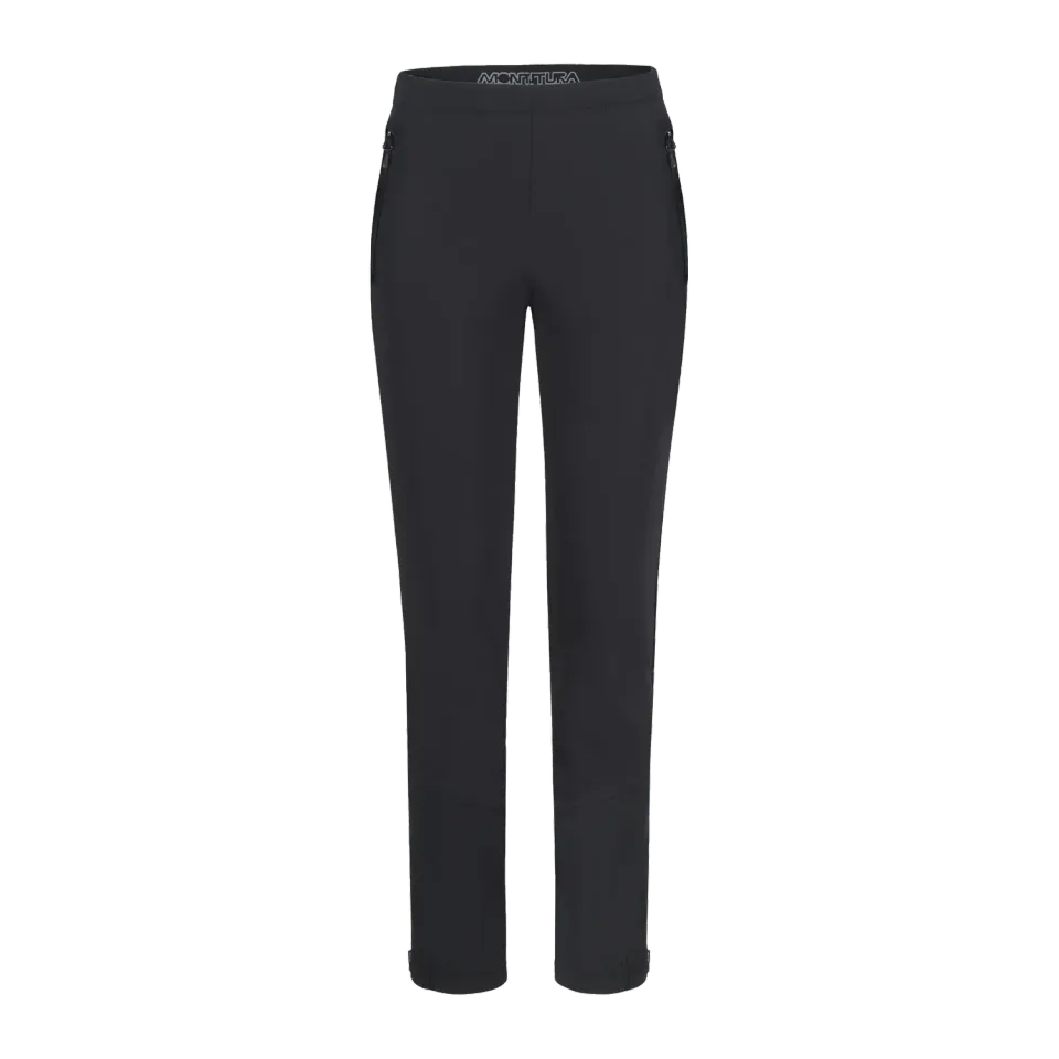 Montura Poison -5cm pantalon softshell femme noir coupe-vent