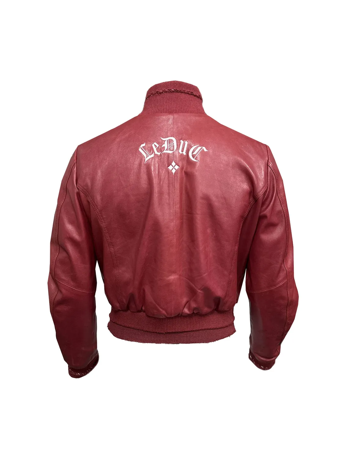Paolo Leduc The Mayhem bomber cuir rouge nappa